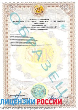 Образец сертификата соответствия (приложение) Навля Сертификат ISO 14001